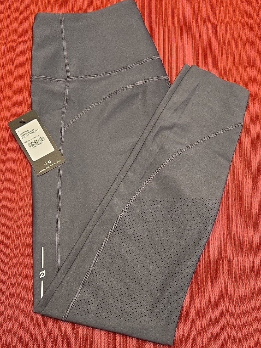 Peloton Women's Gray High-Waist Perforated Leggings